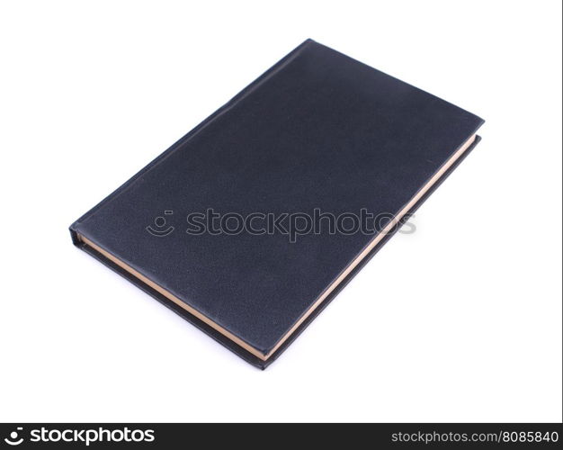 black book on a white background