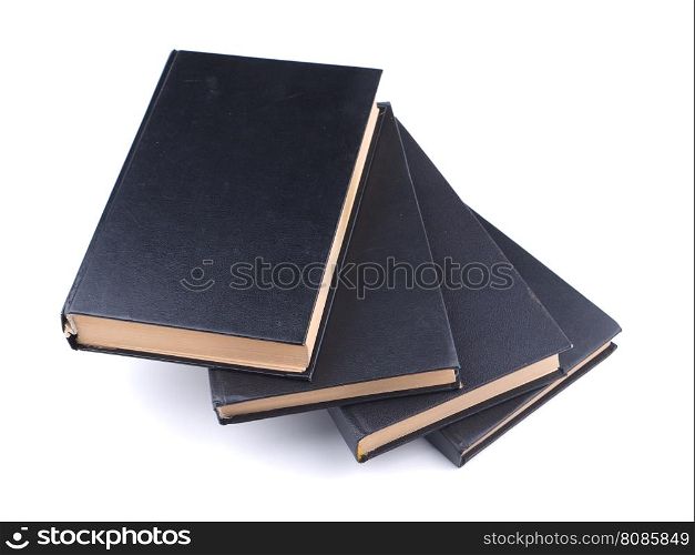 black book on a white background