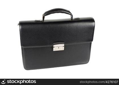 black briefcase