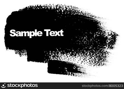 Black brush stroke with space for your own text&#xA;