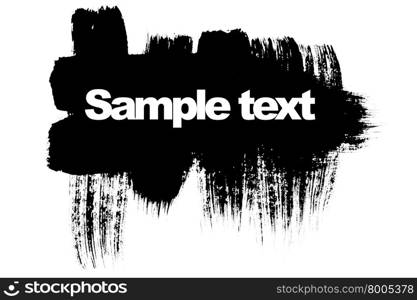 Black brush strokes with space for your own text