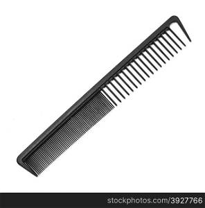 Black comb isolated on white background