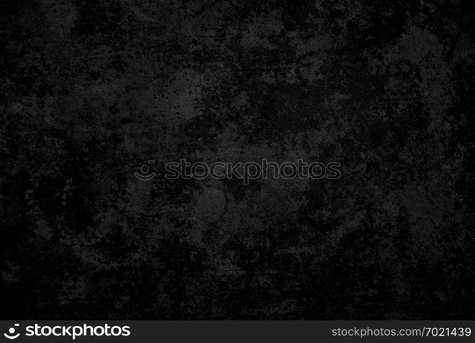 Black concrete wall textured for background