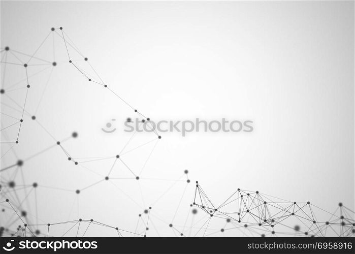 Black connection lines on white background for technology concep. Black connection lines on white background for technology concept, abstract illustration. Black connection lines on white background for technology concept, abstract illustration