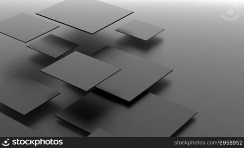 Black cubes to hover in the air. Abstract architectural structur. Black cubes to hover in the air. Abstract architectural structure background, 3d illustration. Black cubes to hover in the air. Abstract architectural structure background, 3d illustration