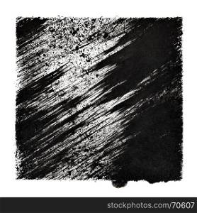 Black expressive stenciled background - space for your own text - raster illustration