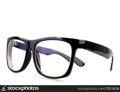 Black Eye Glasses Isolated On White