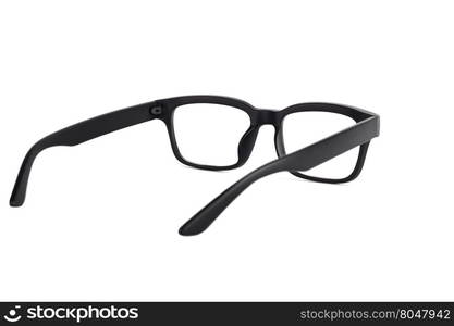 Black Eye Glasses Isolated on White background