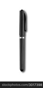 Black felt pen isolated on white background. Black felt pen isolated on white