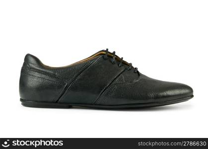 Black female shoes isolated on white