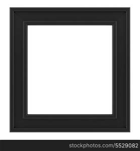 black frame isolated on white background