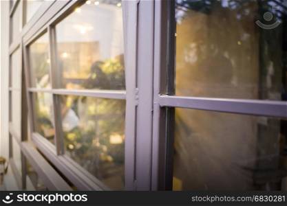 Black Frame Of Modern Window, stock photo