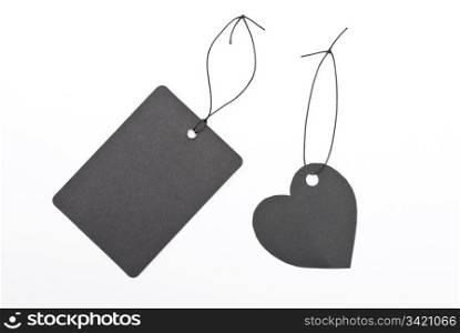 Black gift tags