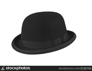 Black hat on the white background. Black hat