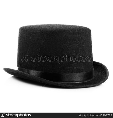 Black hat on white background.