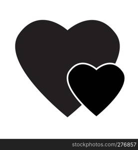 black heart icon on white background. flat style. black heart icon for your web site design, logo, app, UI. black heart symbol. black heart sign.