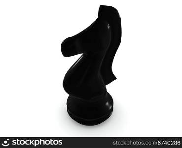 black horse. 3D