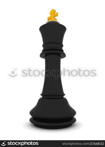 black king. 3d chess game