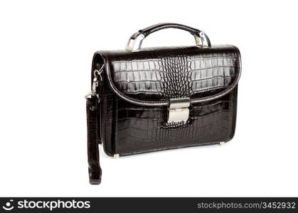 black male bag isolated on white background