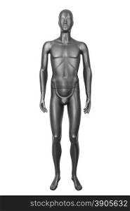 black male mannequin isolated on white