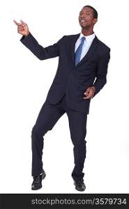 black man in suit