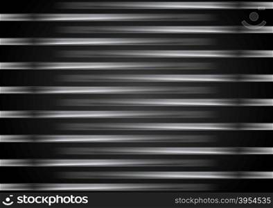 Black metallic striped design. Black metallic striped abstract design