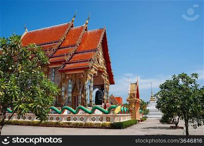 black monk temple in the south of Thailand