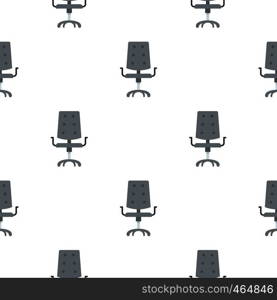 Black office chair pattern seamless flat style for web vector illustration. Black office chair pattern flat