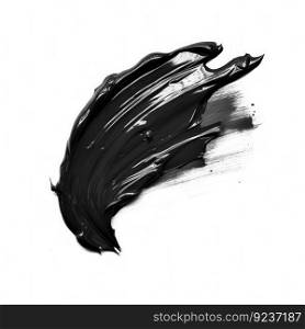 Black oil painting stroke. Illustration Generative AI
