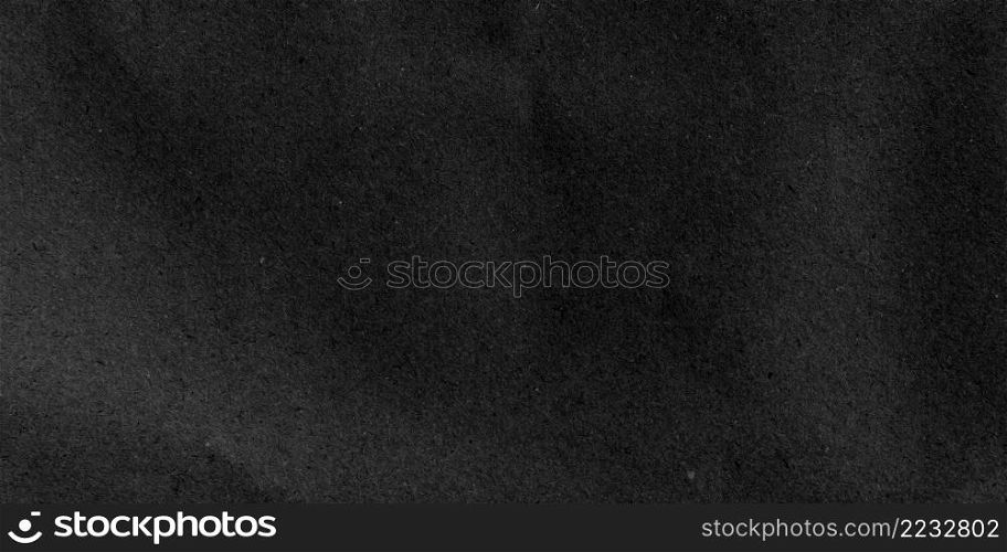 Black Paper texture background, kraft paper surface texture, horizontal, background for design