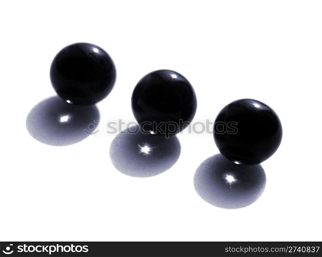 black pearls. closeup