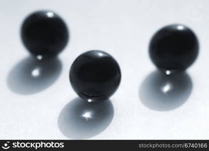 black pearls. closeup