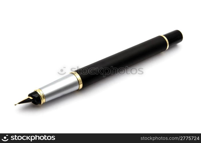 Black pen isolated on white background