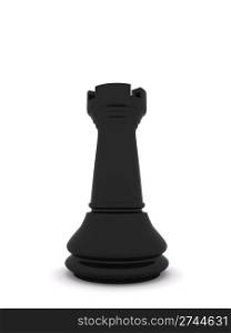 black rook. 3d chess game