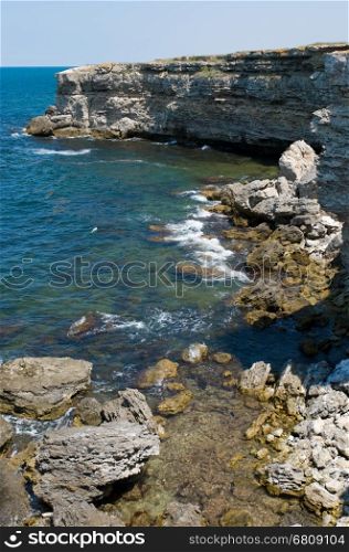 Black sea. &#xA;Rocks, stones, pure water and good weather.