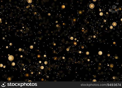 Black seam≤ss pattern with golden glitter, sequins. Applicab≤for wrapπng paper, pr∫. Background with shiny spark≤s, partic≤s. Repeatab≤texture. Ce≤bration, festive, event. Ge≠rative AI. Black seam≤ss pattern with golden glitter, sequins. Applicab≤for wrapπng paper, pr∫. Background with shiny spark≤s, partic≤s. Repeatab≤texture. Ce≤bration, festive, event. Ge≠rative AI.