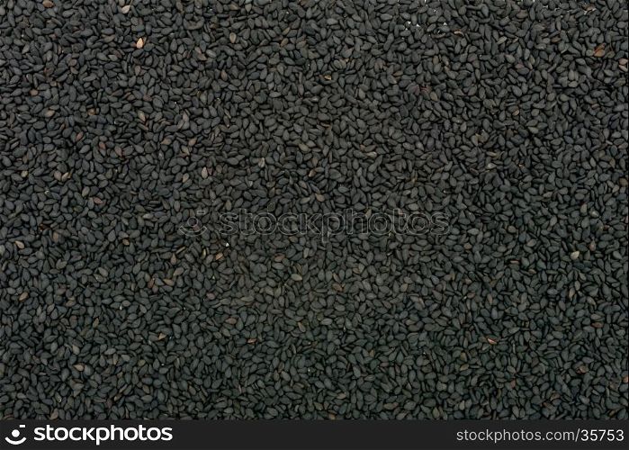 black sesame seeds texture pattern food background