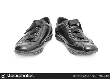 Black shoe isolated on white background
