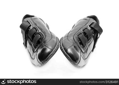 Black shoes isolated on white background