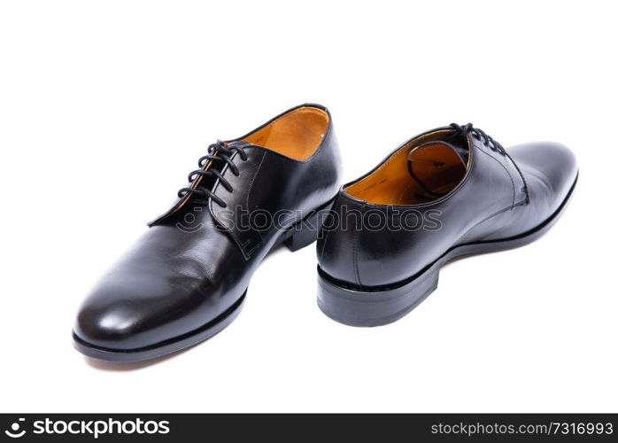 Black shoes isolated on white background