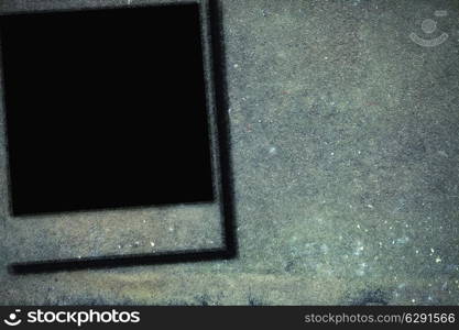 Black square stone wall