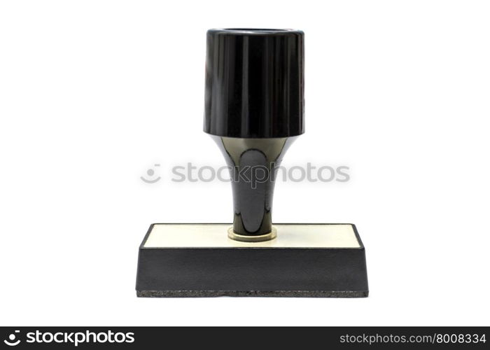 Black stamp isolated on white background