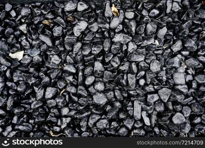 Black stone abstract pattern background
