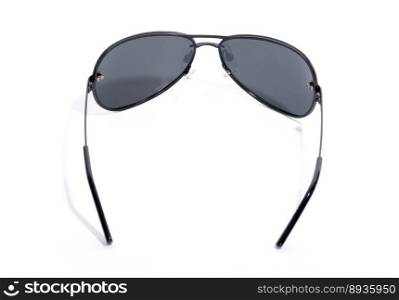 Black sunglasses isolated on white