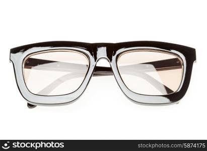 black sunglasses isolated on white background