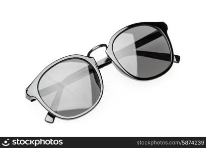 black sunglasses isolated on white background