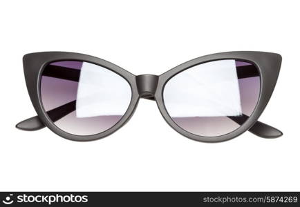 black sunglasses isolated on white background