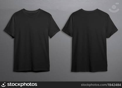 Black t-shirts with copy space