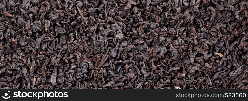 Black tea background. Black tea