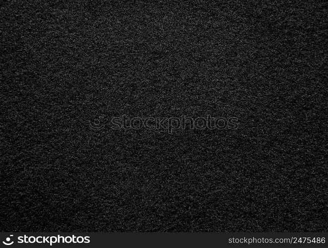 Black texture background of felt nonwoven fabric